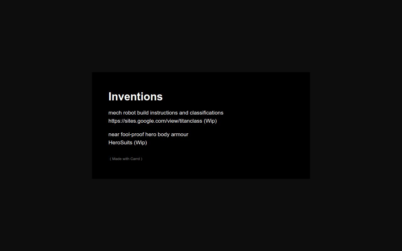 Carrd profile picture for @inventions
